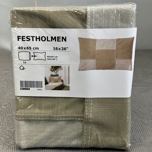 IKEA  Festholmen Polyester Cushion Cover 40x65cm 16x26” 004.114.07